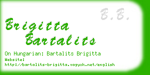 brigitta bartalits business card